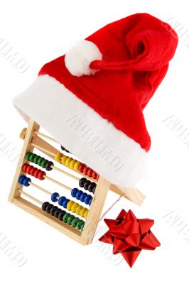 Christmas cap with adding machine Christmas cap with adding machine