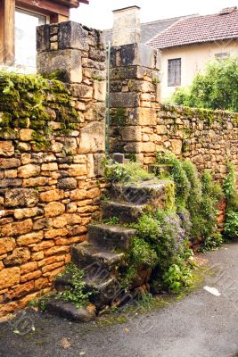 Stone Ladder and entrance at home