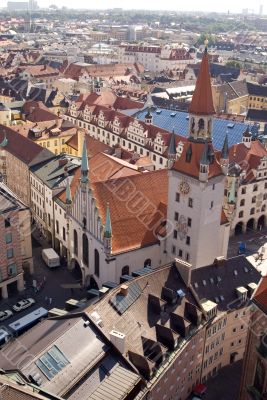 Tile roofs of Munich, Germany - 2