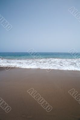 sea on a brown beach