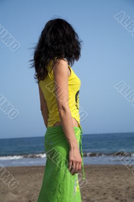woman watching ocean