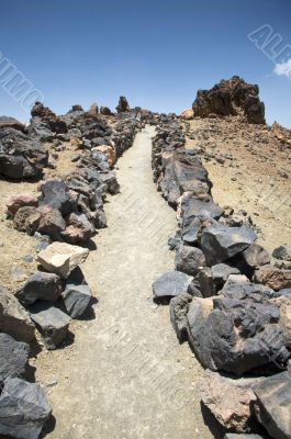 volcanic path
