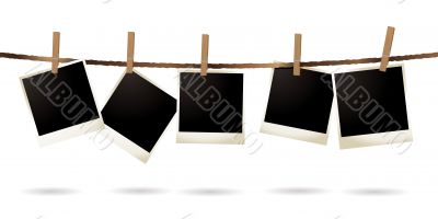 isolated polaroid isolated polaroid