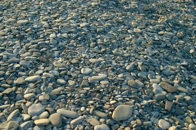Beach pebbles