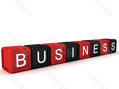 cubes of business word