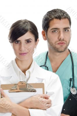 young doctor and nurse