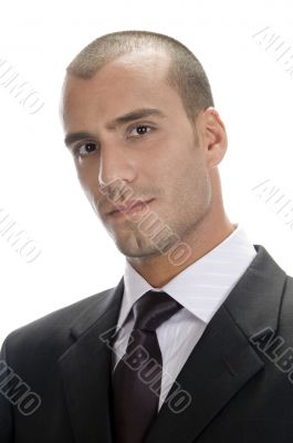 close up pose of young businessman