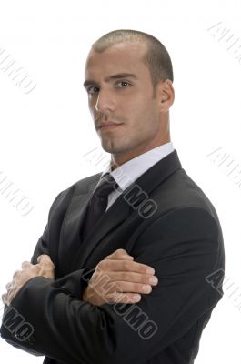 handsome businessman posing
