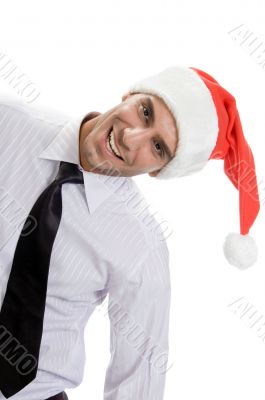 young businessman tilted