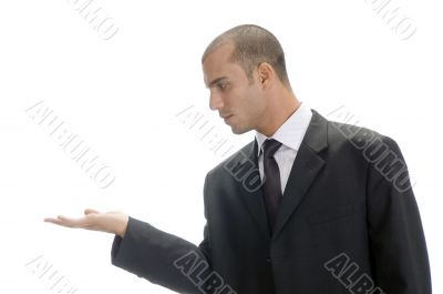 young caucasian man posing