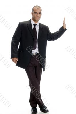 businessman looking at camera