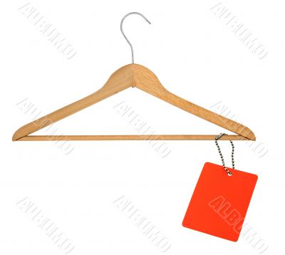coat hanger and blank price tag coat hanger and blank price tag