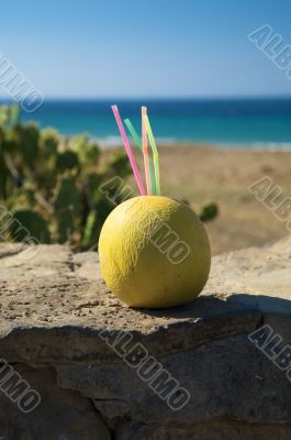 yellow melon cocktail