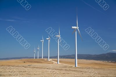 energy wind mills with track