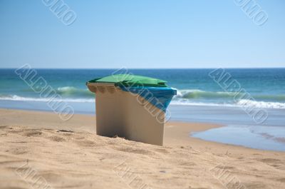 seaside garbage container