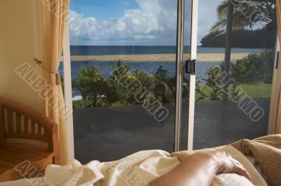 Tropical View from Bed