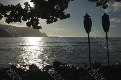 Sunset Over Hanalei Bay, Kauai
