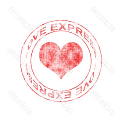 Love Express Rubber Stamp