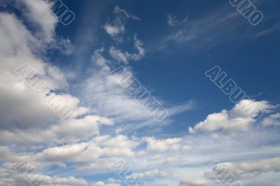 Blue cloudy sky
