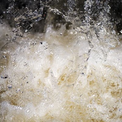 The fallen asleep sparks of a liquid