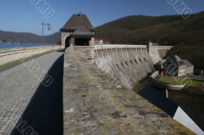 Lake Edersee in Nordhessen, Germany