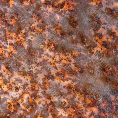 Rusty surface of metal