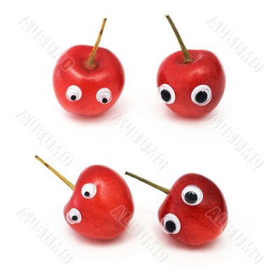 Sweet cherry with eyes