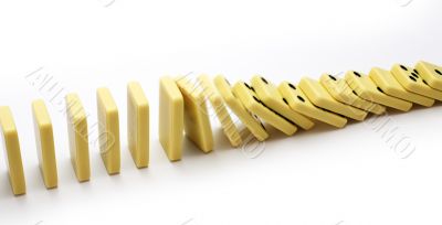 Falling column of a dominoe