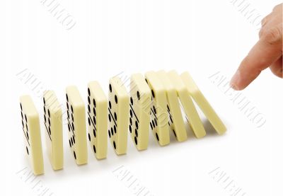 Falling of a dominoe