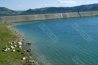 Dam of the Campotosto Lake Dam of the Campotosto Lake