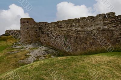 Hammershus, ruins of a castle in Bornholm, Denmark