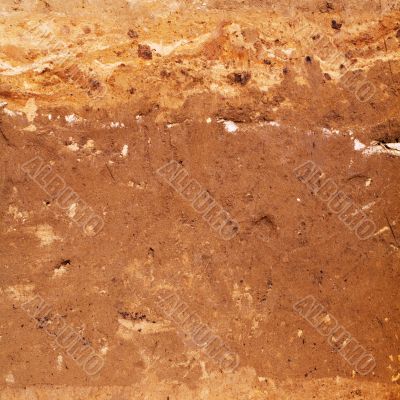 Surface of brown earth