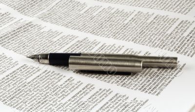 The newspaper and pen, news and a choice
