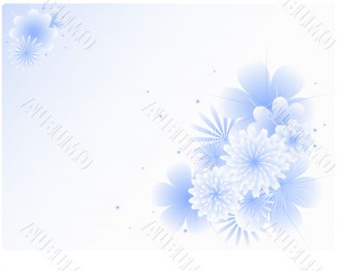 Winter, flower background