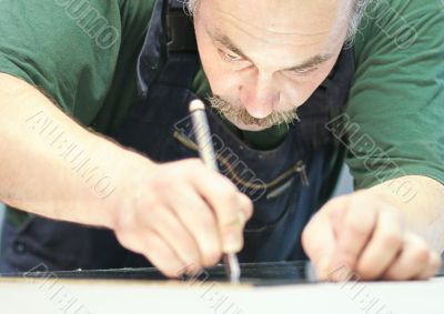 cutting a mirror cutting a mirror