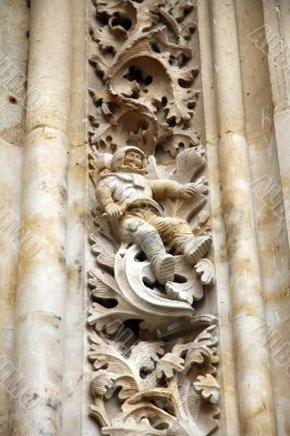 astronaut in salamanca cathedral