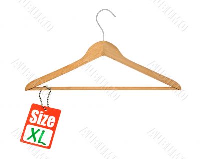 coat hanger and XL size tag