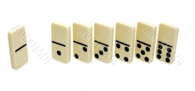 seven domino`s dice