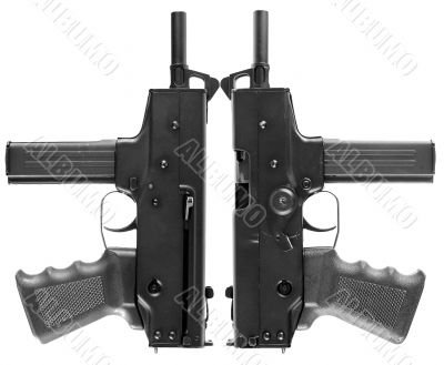 Two automatic pistols