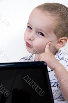 adorable intellectual child