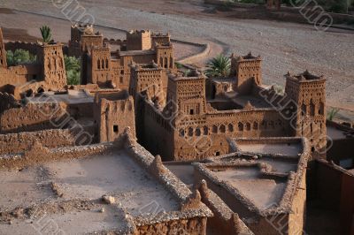 kasbah ait benhaddou from top