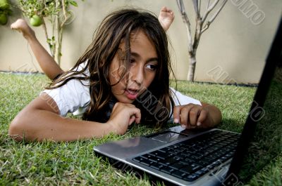 boy working on laptop