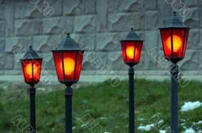 Four lanterns