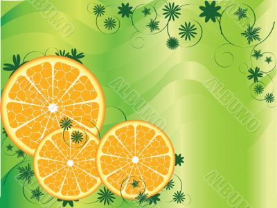 Abstract Fruit Orange Background
