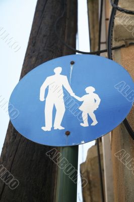 pedestrian sign pedestrian sign