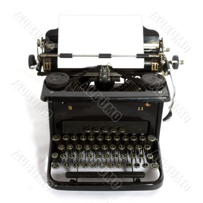 old-fashioned typewriter