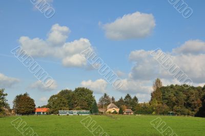 Landscape with farmhouse