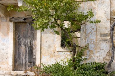 old broken house