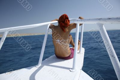 woman on the bow woman on the bow