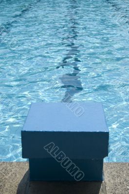 start block in a swimmingpool